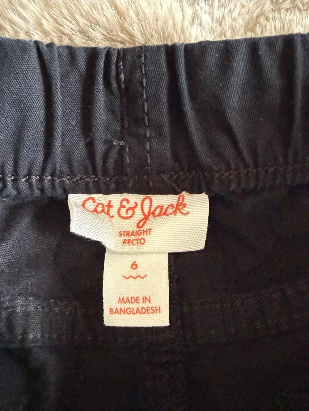 Cat & Jack Black Stretch Chinos